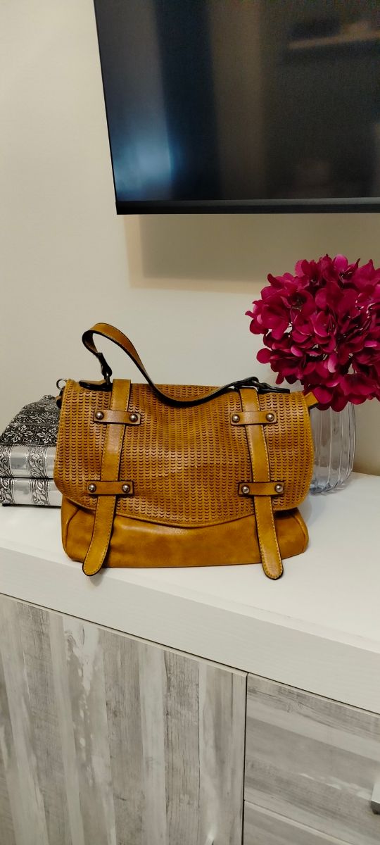 Bolso bandolera marrón