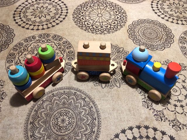 Tren madera infantil - Juguete