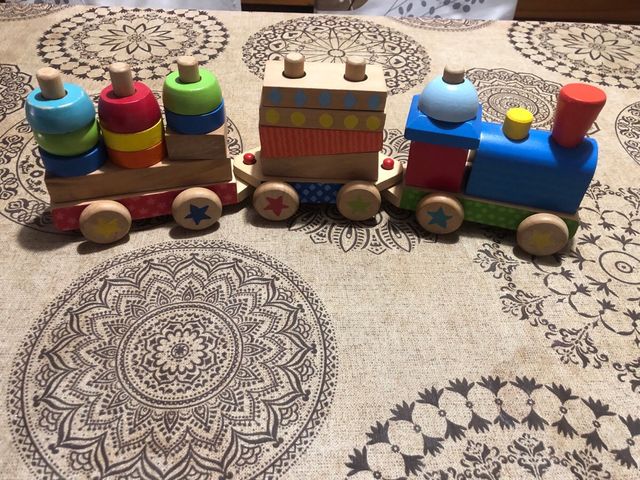 Tren madera infantil - Juguete