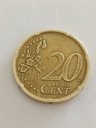 Moneda 20 céntimos España Cervantes 1999