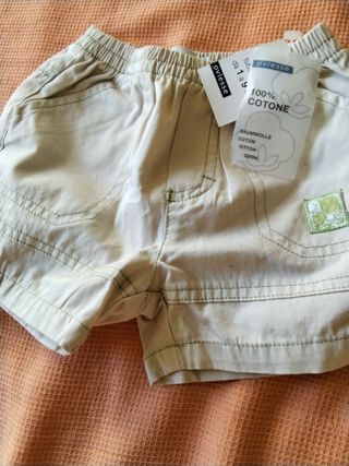 Pantaloncini bimbo Oviesse beige 1-9 mesi