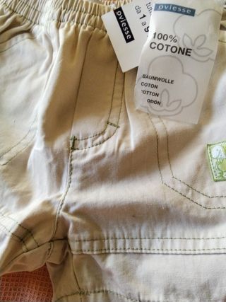 Pantaloncini bimbo Oviesse beige 1-9 mesi