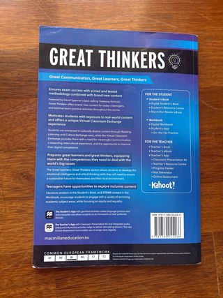 GREAT THINKERS B1 Student's and Digital Student's