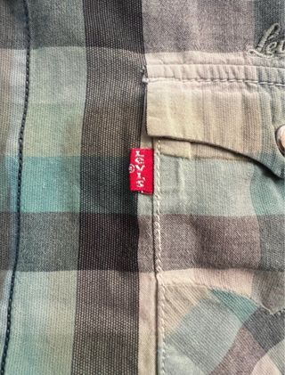 Camisa Levis cuadros - Verde azulado