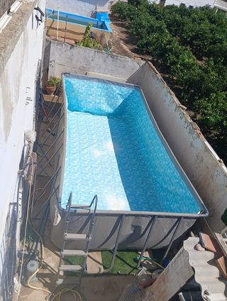 Piscina rectangular tubular 