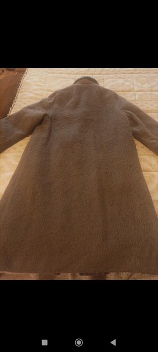 Abrigo lana alpaca marrón
