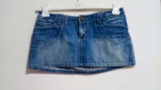 Minigonna jeans Terranova blu