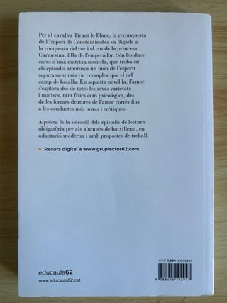 Tirant lo Blanc. Episodis amorosos. Text adapta...