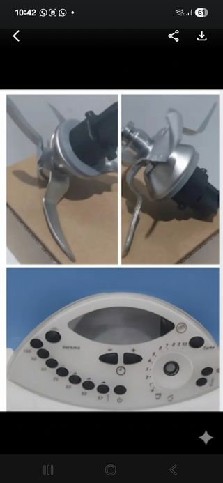 CUCHILLAS Y FRONTAL TM31 COMPATIBLE THERMOMIX