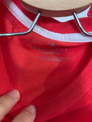 Camiseta Hackett roja
11-12 años 