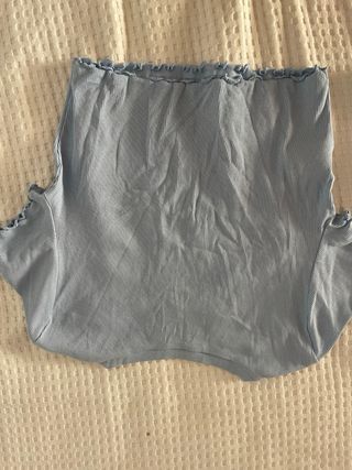 Top corto azul - Camiseta crop azul