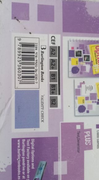 Libro de inglés 4 ESO 
ISBN 978925360291