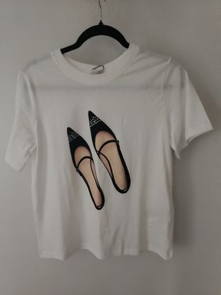 Camiseta JDY blanca - bailarinas