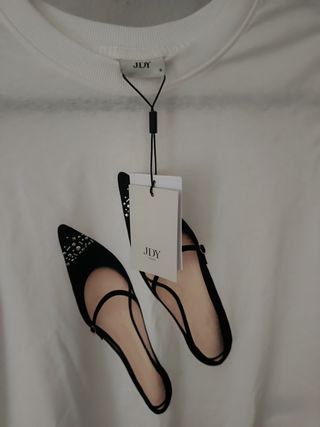 Camiseta JDY blanca - bailarinas