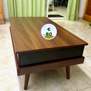 Mesa centro madera plegable