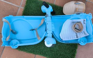 Maleta infantil con ruedas tipo scooter 