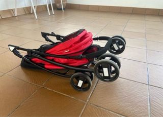 Carrito mascota rojo-negro