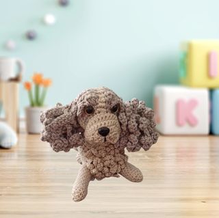 Perro amigurumi tejido a mano