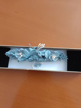 Vestido comunión niña blanco con tocado