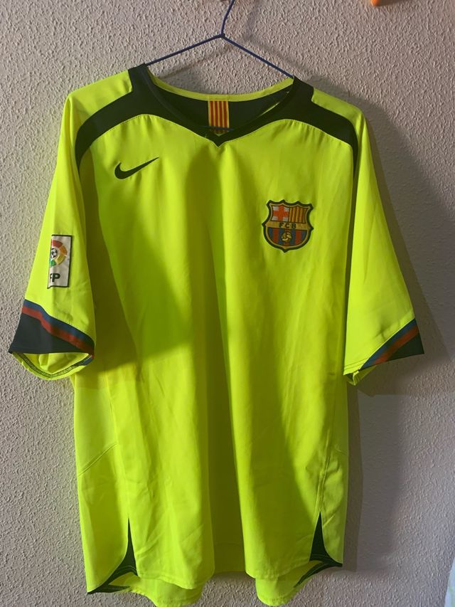 Camiseta FC Barcelona Nike Amarilla 2005/06