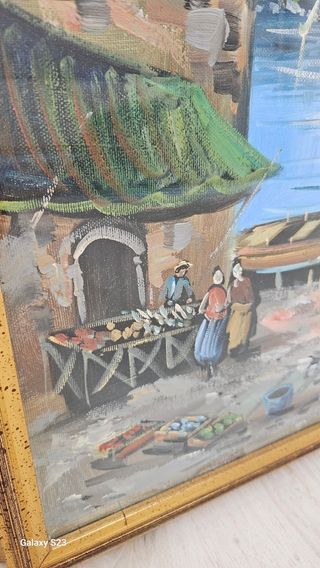 Quadro olio su tela - paesaggio marino