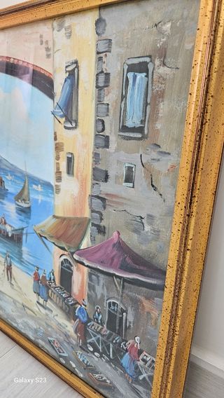 Quadro olio su tela - paesaggio marino