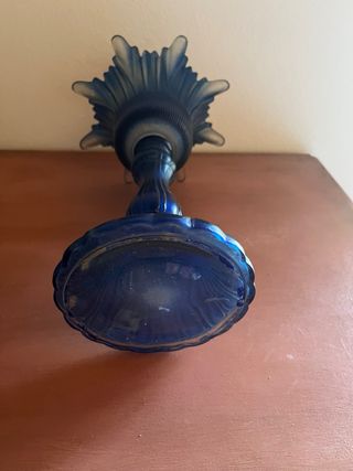 Jarrón azul oscuro vintage