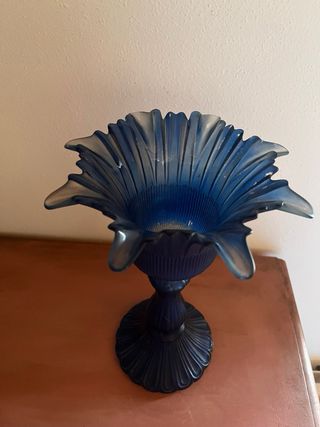 Jarrón azul oscuro vintage