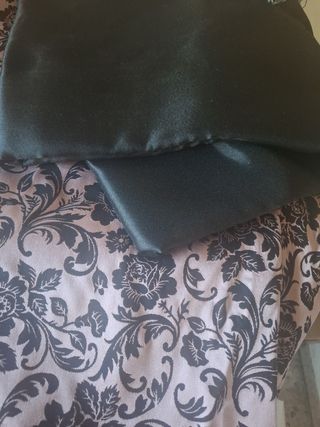 Tela fallera - Negra y rosa, 