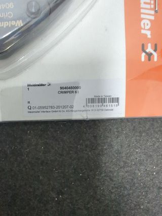 Crimpadora Weidmuller 9004620000