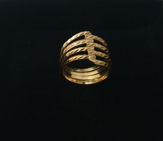 Anillo golf filled vintage 
