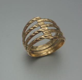 Anillo golf filled vintage 
