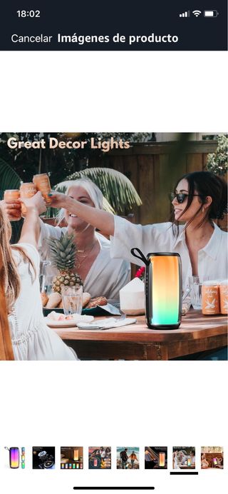 Altavoz Bluetooth Portátil LED