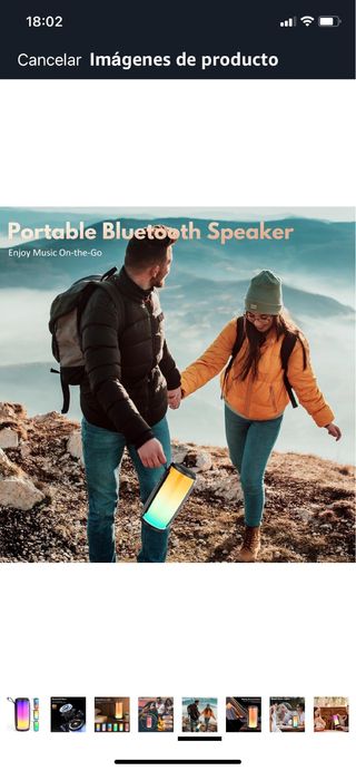 Altavoz Bluetooth Portátil LED