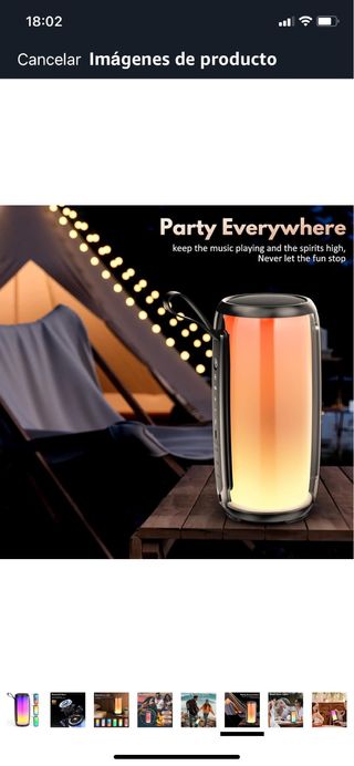 Altavoz Bluetooth Portátil LED