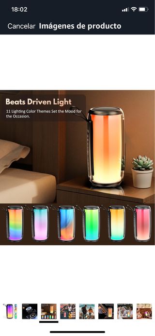 Altavoz Bluetooth Portátil LED