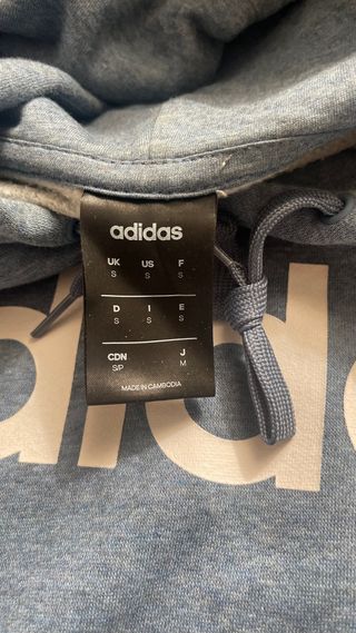 Sudadera Adidas azul talla S