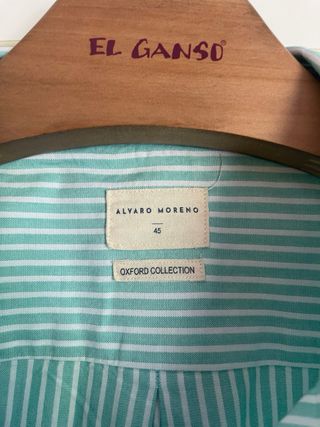 Camisa Álvaro Moreno L rayas verdes