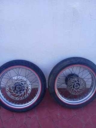 Llantas Supermotard morad 49cc