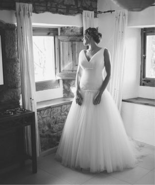 Vestido novia Rosa Clará blanco