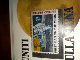 Francobollo Luna 1969 Scienza&Vita