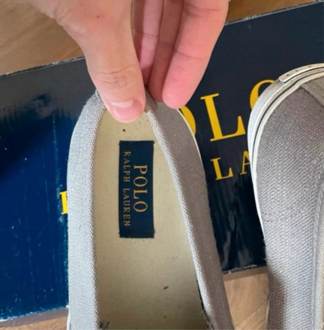 Zapatillas Ralph Lauren Gris nuevas  - 9D 42