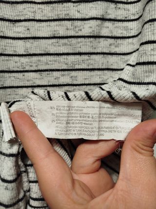 Camiseta de rayas de manga corta