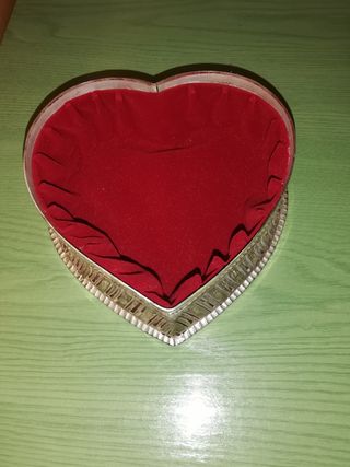 Joyero corazón plata vintage
