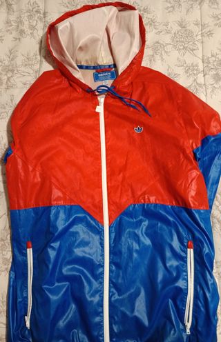 Chubasquero Adidas | Rojo-Azul