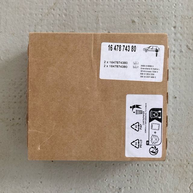 Pastiglie freno originali PSA
Citroen/Peugeot