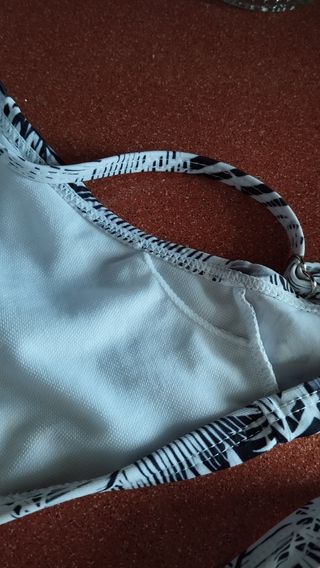 Bikini blanco y negro - Talla XL