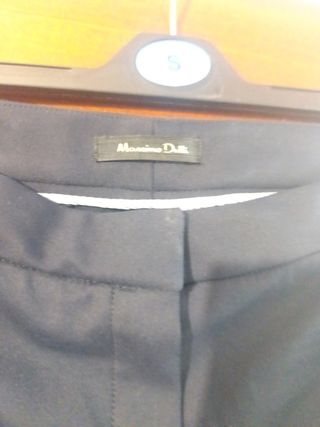 Pantalón traje Massimo Dutti azul marino talla 38