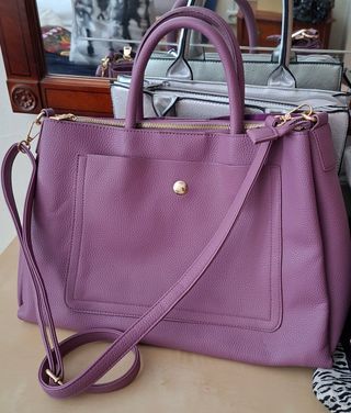 Bolso bandolera morado