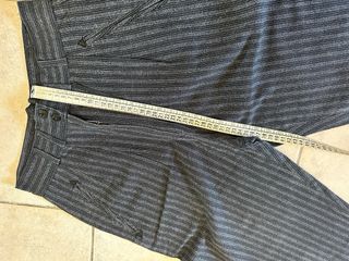 Pantaloni vintage a righe grigi